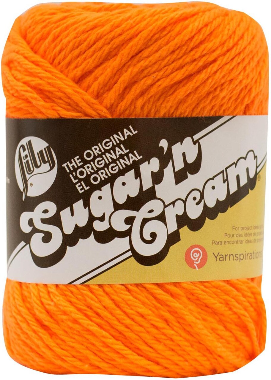 Lily Sugar'N Cream Hot Orange Yarn - 6 Pack of 71g/2.5oz - Cotton - 4  Medium (Worsted) - 120 Yards - Knitting/Crochet